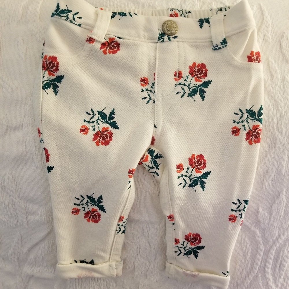 Rose print jeggings